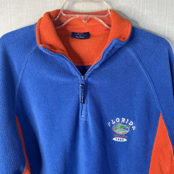 Vintage 90s Pro Player Florida Gators Pullover Fleece Sweater 1/4 Zip Size XL - Picture 2 of 9